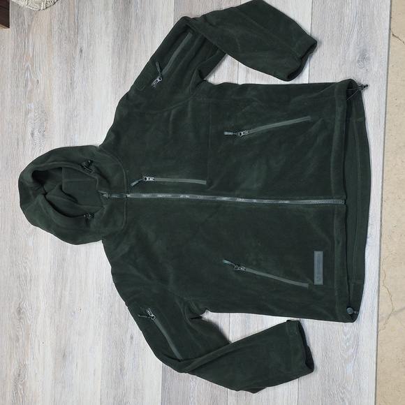 Baerskin Tactical Supply Bearskin 4 Performance ZipUp Fleece Hoodie Green Sz Lg - Picture 9 of 16
